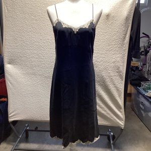 Banana Republic size 6 with white embroidery black dress